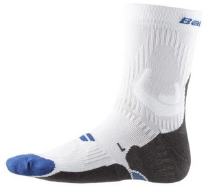 Babolat Men's Pro 360 Socks - White/Blue/Grey (Single pair)