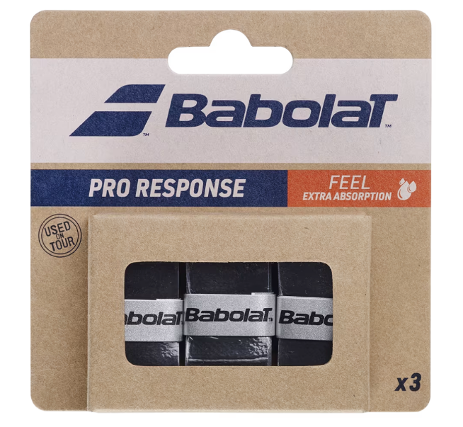 Babolat Pro Response Overgrips - Black (3 pack)