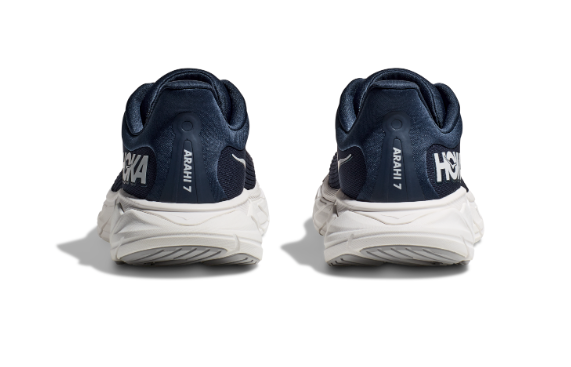 HOKA Men's Arahi 7 Running Shoes - OUTER SPACE / WHITE
