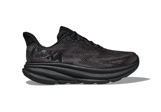 HOKA Women s Clifton 9 Running Shoes BLACK BLACK