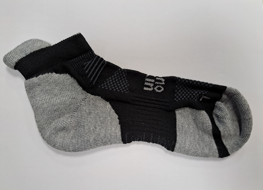 Hilly Unisex Cushion Socklet - Black/Grey