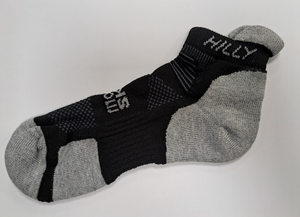 Hilly Unisex Cushion Socklet - Black/Grey