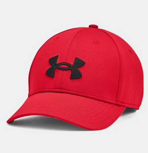 Black and red shop under armour hat