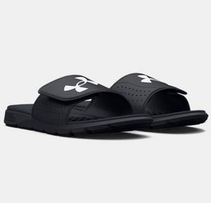 Black under armour shop slides
