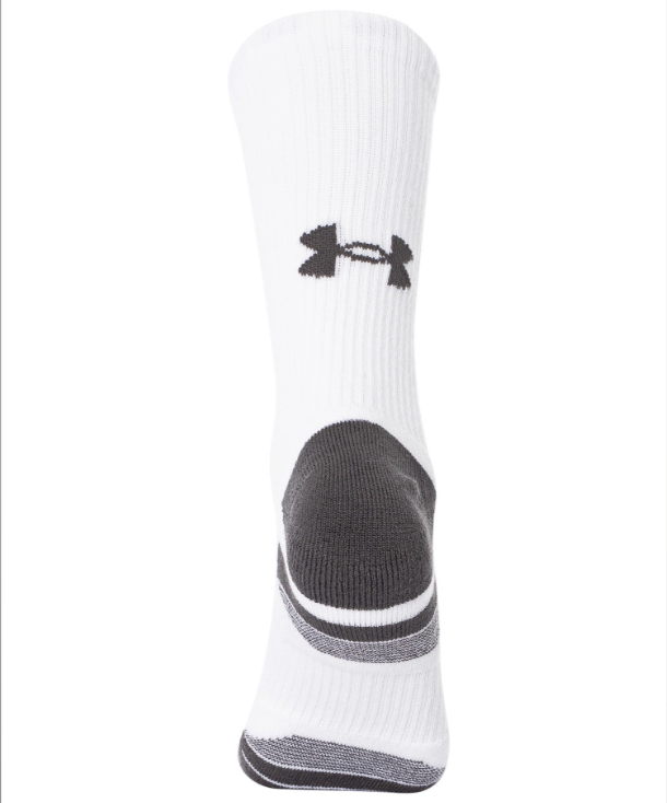 Under Armour Performance Tech Unisex Cushioned CREW Socks 3 pack