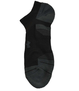Under Armour Performance Tech Unisex Cushioned NO SHOW Socks 3 pack - Black (001)