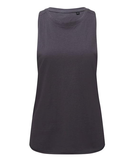 TriDri Women's organic tank top - Charcoal