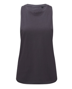 TriDri Women's organic tank top - Charcoal