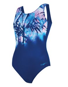Zoggs Women's Sasaya Scoopback 1 piece Swimsuit - Navy/Multi