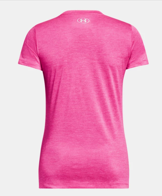 Under Armour Women's Tech Twist V-Neck - REBEL PINK (657)