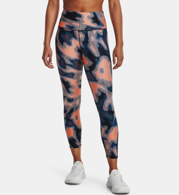Under Armour Women s HeatGear Armour Printed Ankle Leggings BUBBLE P