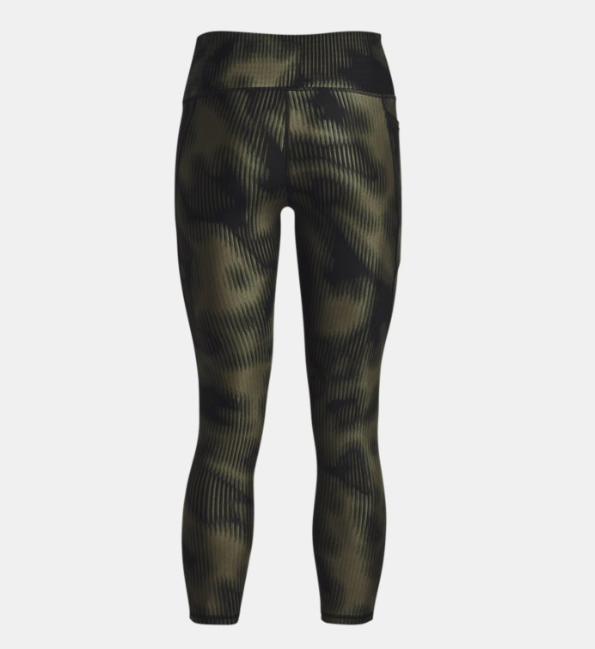 Under Armour Women's HeatGear Armour Printed Ankle Leggings - Marine OD Green (390)