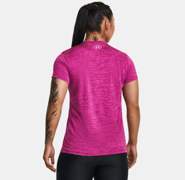 Under Armour Women's UA Tech Twist V-Neck - Mystic Magenta (573)