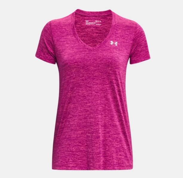 Under Armour Women's UA Tech Twist V-Neck - Mystic Magenta (573)