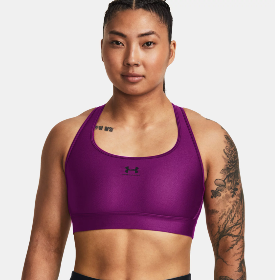 Under Armour Women's Armour Bra Mid Padless - Mystic Magenta (573)