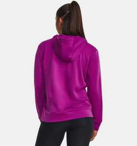 Under Armour Women s Fleece Left Chest Hoodie Mystic Magenta 573