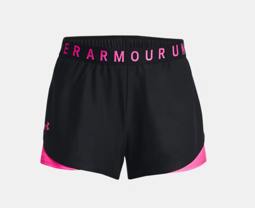 Under Armour Women's Play Up 3.0 Shorts - Black/Pink (057)