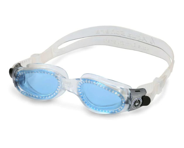 Aqua Sphere Unisex Kaiman COMPACT FIT Swimming Goggle - Clear/Blue Lens