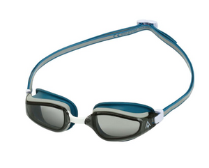 Aqua Sphere Fastlane Unisex Swimming Goggles Clear Lens - Petrol/Tint Lens