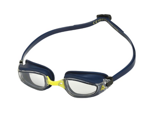 Aqua Sphere Fastlane Unisex Swimming Goggles Clear Lens - Blue/Yellow/Clear Lens