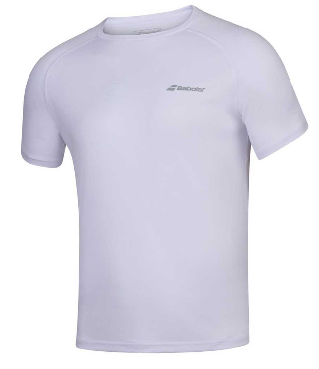 Babolat Boys Play Crew Neck Tee -  White