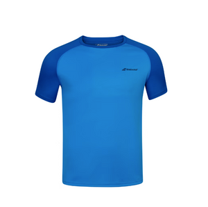 Babolat Boys Play Crew Neck Tee -  Blue Aster