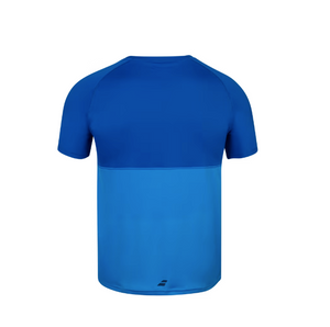 Babolat Boys Play Crew Neck Tee -  Blue Aster