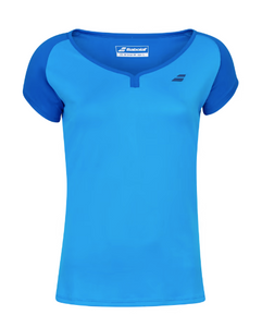 Babolat Girls Play Cap Sleeve Top -  Blue Aster