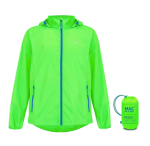 Mac in a Sac Origin II Unisex Packable Waterproof Jacket - NEON GREEN