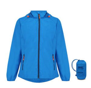 Mac in a Sac Origin II Unisex Packable Waterproof Jacket - OCEAN BLUE