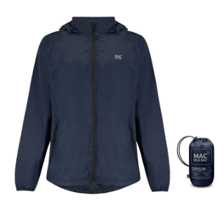 Mac in a Sac Origin II Unisex Packable Waterproof Jacket - NAVY