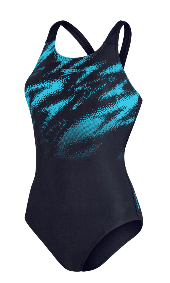 Speedo Women's Hyperboom Placement Powerback Swimsuit - Navy/Blue