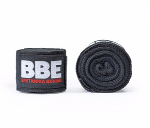 BBE Boxing Club 2.5m Handwraps - Black