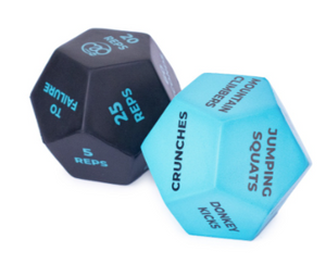 Fitness Mad 12 Sided Fitness Dice - pair