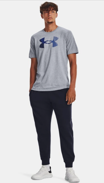 Under Armour Men's BIG LOGO Short Sleeve - Steel Light Heather (035)