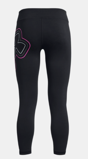 Under Armour Girls' Motion Branded Ankle Leggings - Black (001)