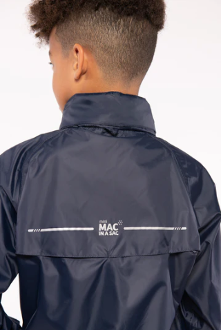 Mac in a Sac Origin II Kids Mini Packable Waterproof Jacket - NAVY