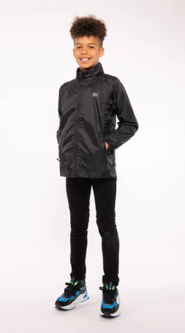 Mac in a Sac Origin II Kids Mini Packable Waterproof Jacket - BLACK