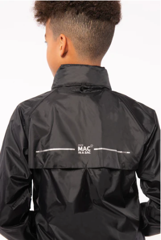 Mac in a Sac Origin II Kids Mini Packable Waterproof Jacket - BLACK