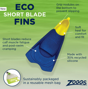 Zoggs Short Blade Eco Swim Fins