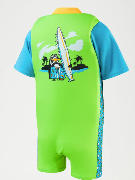 Speedo Kids Learn To Swim African Penguin Float Suit - Green