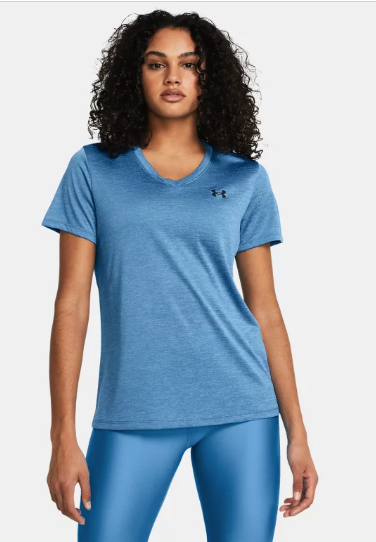 Under Armour Women's Tech Twist V-Neck - Viral Blue (444)
