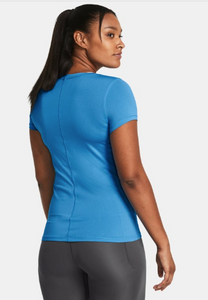 Under Armour Women's HeatGear Short Sleeve - Viral Blue (444)