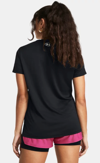 Under Armour Women's Tech™ V-Neck Short Sleeve - Black (001)