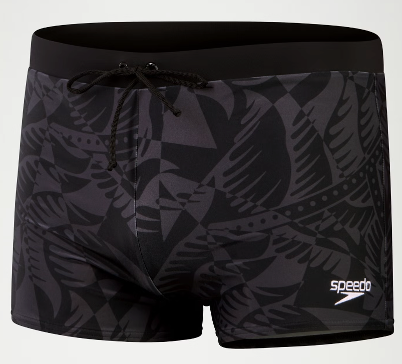 Speedo Men's Vamilton Aquashort- Black/Grey