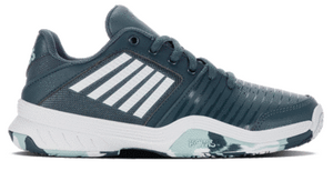 K-Swiss Kids Court Express Omni Tennis Shoes - Indian Teal/ White/ Aqua Splash