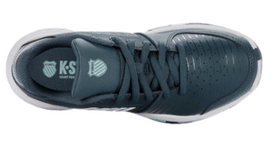 K-Swiss Kids Court Express Omni Tennis Shoes - Indian Teal/ White/ Aqua Splash