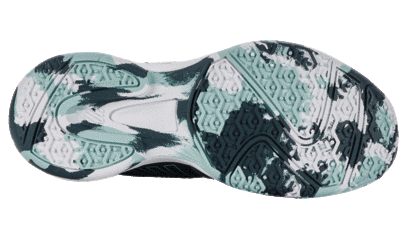 K-Swiss Kids Court Express Omni Tennis Shoes - Indian Teal/ White/ Aqua Splash
