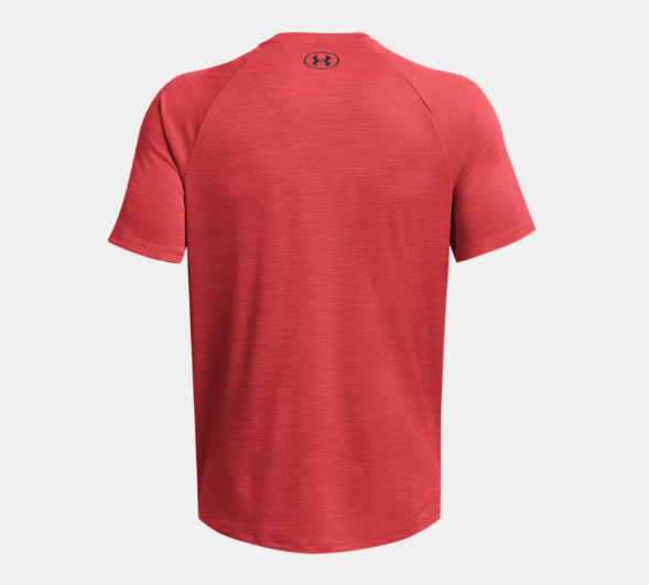 Under Armour Men's Tech Textured Short Sleeve T-Shirt - Red Solstice (814)