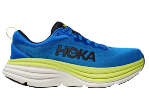 HOKA Men's Bondi 8 Running Shoes - ELECTRIC COBALT / LETTUCE